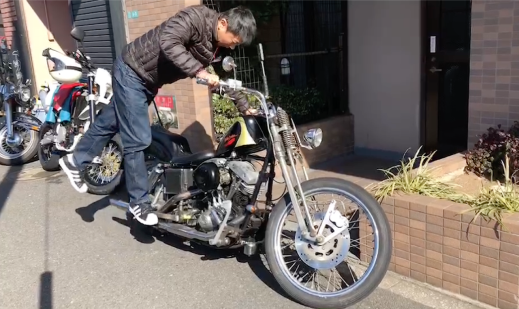 真冬の冷間時にキックスタート！？ - ショベルヘッドに乗ろう！