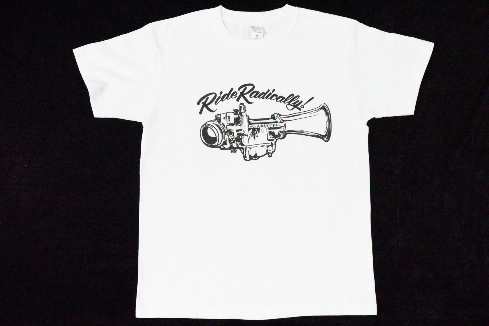「ショベルヘッドに乗ろう！」オリジナルTシャツ　Ride Radically!
